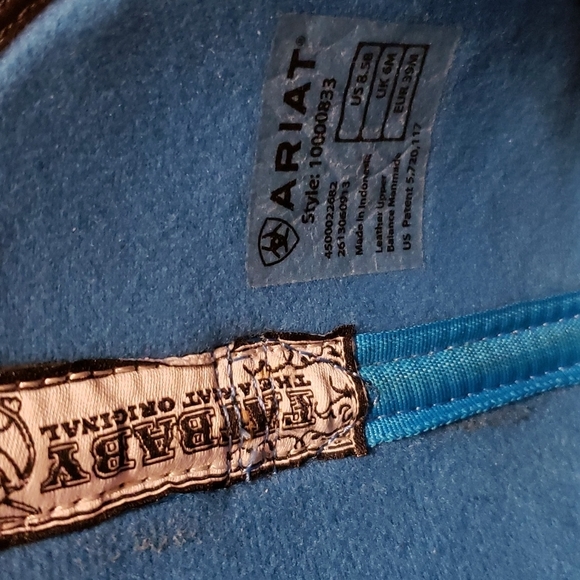 Ariat Fat Baby Cowgirl Boots Size 8.5B  Black Padding Made For Comfort New - Picture 15 of 16